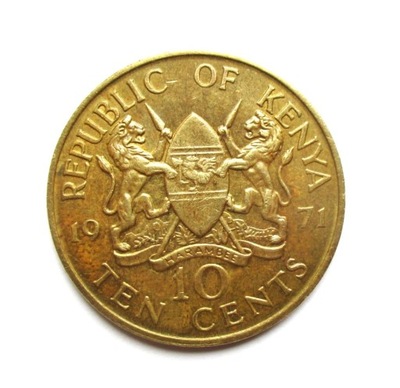 10 Centów 1967 r. -Kenia