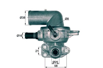 TERMOSTATO CHRYSLER 88C VOYAGER IV 2,5CRD MAHLE  