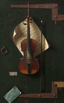 William Michael Harnett - Stare skrzypce - 60x40
