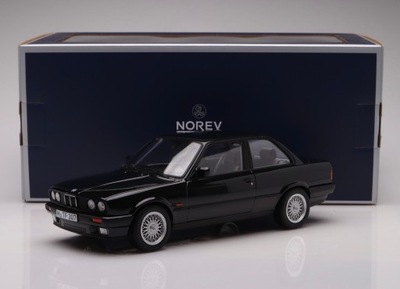 BMW 325i E30 - 1988, black metallic Norev 1:18