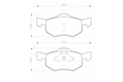 BOSCH ZAPATAS DE FRENADO PARTE DELANTERA FORD MAVERICK FORD EE.UU. ESCAPE MAZDA  