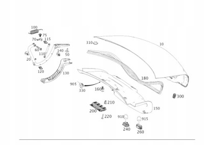 Крышка багажника задняя багажника mercedes s klasa w222 фото №1