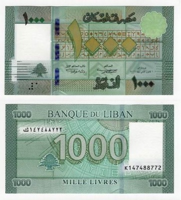 LIBAN 2016 1000 LIVRES