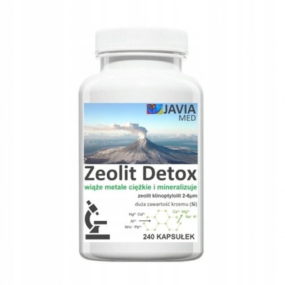 Zeolit Detox Aktywny Klinoptylolit 240 kapsułek
