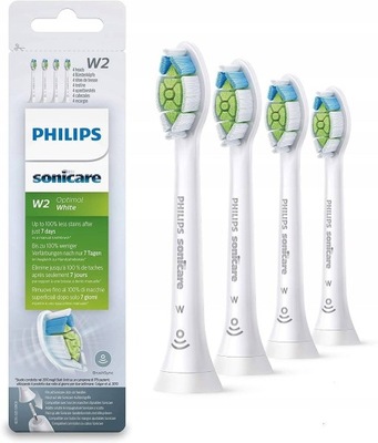 Końcówki Philips W2 Optimal White HX6064/10 kolor biały (4szt.)