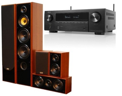 DENON AVR-X1700H TAGA HARMONY TAV-606v.3 WALNUT