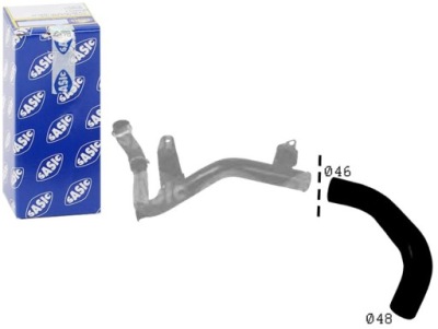 Шланг воздуха наддувочный sasic 1439410 6m5 фото №1