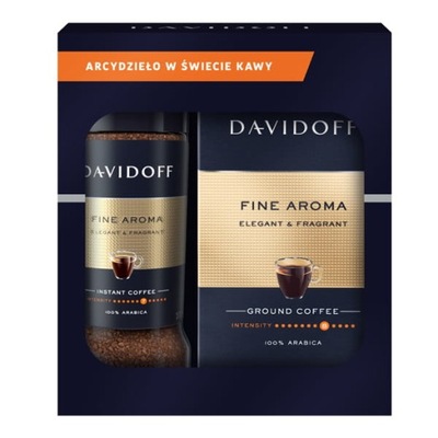 Davidoff Fine Aroma kawa rozpuszczalna i mielona zestaw