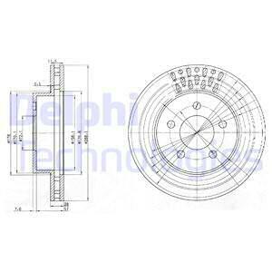 DISCO DE FRENADO DELPHI BG3846  