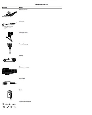 CLAAS DOMINATOR 96 KATALOG PIEZAS DE REPUESTO EN JEZYKU POLSKIM  