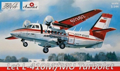 Lot L-410M / MU Turbolet (ČSSR, ZSRR) - Amodel / Sowa 1467-01 1:144