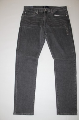 GAP*MĘSKIE JEANSY Z ELASTANEM SLIM JAK LEVI'S*34/32