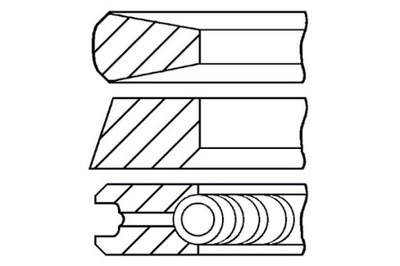 GOETZE 82.6 STD 2.5-2-3 КОМПЛЕКТ КІЛЬЦЯ ПОРШНЯ FIAT BRAVA BRAVO I