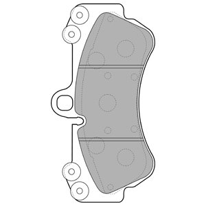 DELPHI КОЛОДКИ ТОРМОЗНЫЕ ПЕРЕД LP2057 LP2057