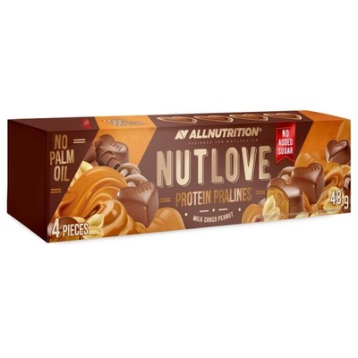 ALLNUTRITION NUTLOVE PROTEIN PRALINES 48g - pralinki z kremem orzechowym w