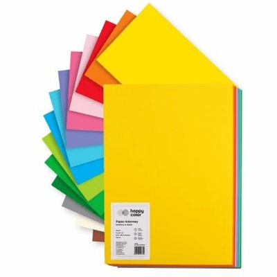 Papier kolorowy A4/200K 10 kolorów HAPPY COLOR