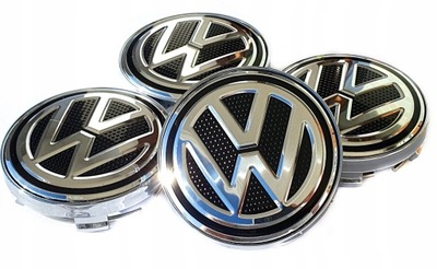 VW TAPACUBOS KAPSLE DEKLE ALUFELG 60MM 4 PIEZAS CARBÓN  