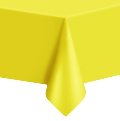 Obrus foliowy na urodziny żółty 274x137 cm