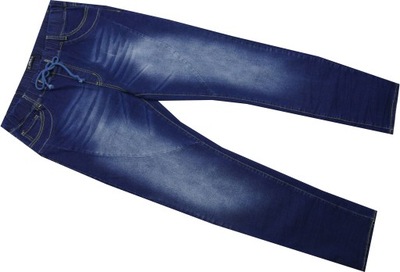 SHEILAY_44_ SPODNIE jeans GUMA W PASIE nowe V582