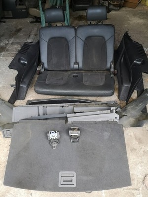 Сидіння trzeci ряд сидіння комплект шкіра алькантара audi q7 4l фото №1