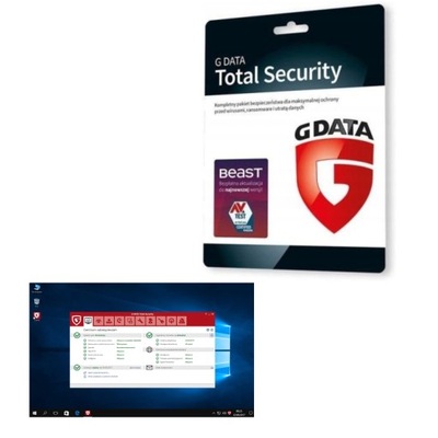 Antywirus Antivirus G DATA TotalSecurity 1 ROK/1 stanowisko karta/klucz