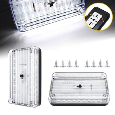2szt освітлення салону кабіни лампа led 36 led 12v фото №1