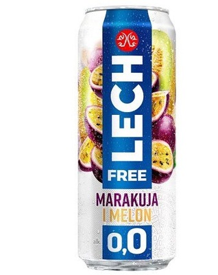 Lech Free Piwo bezalkoholowe marakuja i melon 500 ml 4-PAK