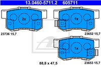 ATE ZAPATAS DE FRENADO PARTE TRASERA HONDA ACCORD 03- CZUJ HONDA ACCORD  