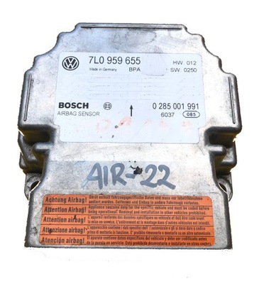 UNIDAD DE CONTROL AIRBAG VW TOUAREG 7L0959655 0285001991  