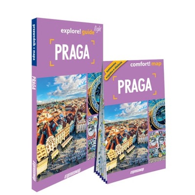 Praga light: przewodnik + mapa 2 w 1