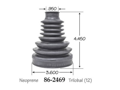 Защита шарнир внутренняя ford explorer 2006-2010 фото №1