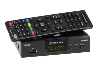 Tuner dekoder TV telewizji naziemnej Cabletech DVB-T2 H.265 HEVC