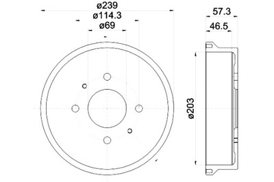 TEXTAR BEBNY DE FRENADO 2 PIEZAS PARTE TRASERA MITSUBISHI COLT VI SMART FORFOUR  