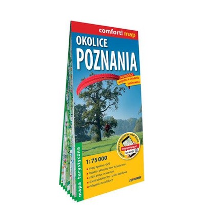 OKOLICE POZNANIA LAMINOWANA MAPA TURYSTYCZNA...