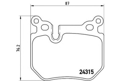 BREMBO TRINKELĖS STABDŽIŲ BMW 3 E91 KOMBI 05- GAL. BR 