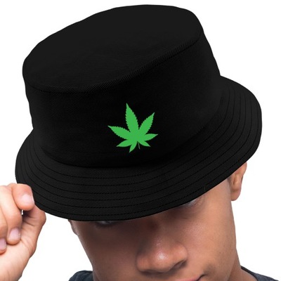 KAPELUSZ CZAPKA MARICHUANA ZIOŁO WEED BUCKET HAT