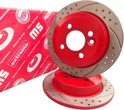 2x тормозные диски задняя do mini cooper r50 r52 r53 r57 r56 r55 перфорированные тюнингованные фото №1