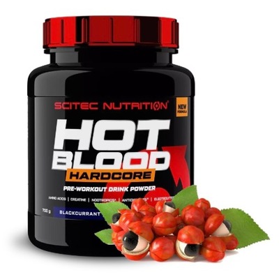 Scitec Nutrition Hot Blood Hardcore 700g guarana