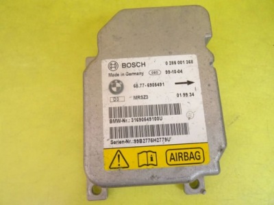Модуль датчик подушка безпеки bmw 3 e46 0285001368 nr1523 фото №1
