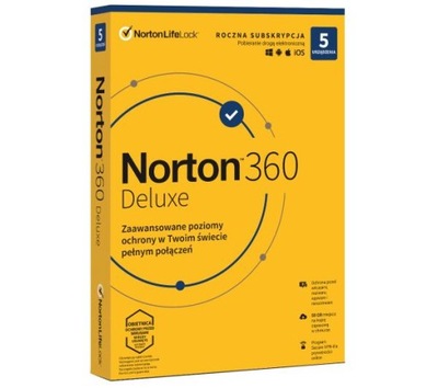 Program antywirusowy Norton 360 Deluxe 50GB 5 urządzeń / 12 miesięcy