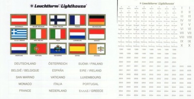 Leuchtturm - Zestaw nalepek do kart MBL