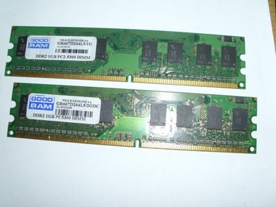 Pamęć RAM DDR2 2x1GB 667MHz GOODRAM GR667D264L5