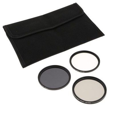Zestaw profesjonalnych filtrów fotograficznych 58 mm (polaryzacyjny UV, CPL, neutralny