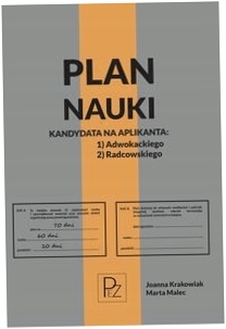 Plan nauki kandydata na aplikanta