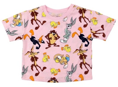 Looney Tunes Mix Postaci Koszulka 4/5 Crop Top