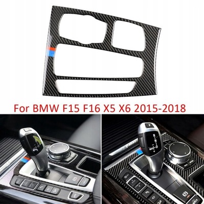 PARA BMW F15 F16 X5 X6 INTERIOR PRAWDZIWE CARBÓN FIB 