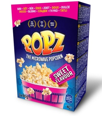 Popcorn do mikrofalówki POPZ na słodko 270 g