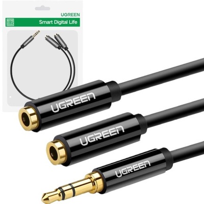 UGREEN KABEL ADAPTER ROZDZIELACZ MINI JACK 3,5 AUX