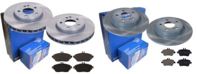 Тормозные диски тормозные колодки p+t ate mercedes c117 w246 w176 фото №1