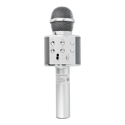 Mikrofon multimedialny karaoke CR58S HQ srebrny